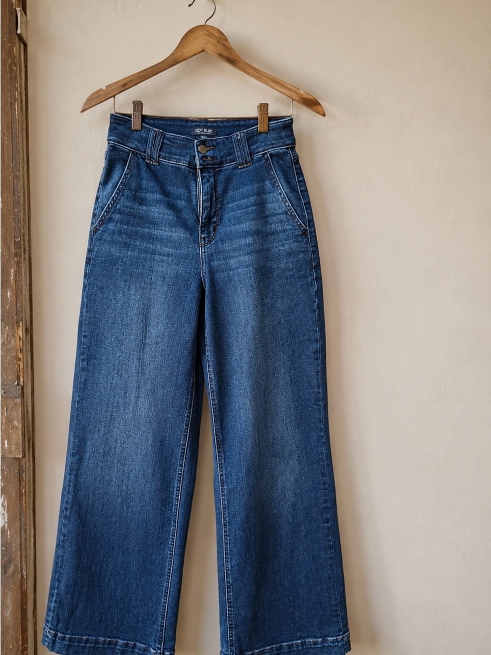 Judy Blue Dark Blue Wide Leg High-Rise Jeans